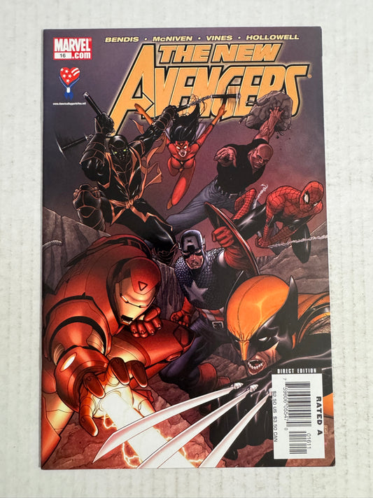 NEW AVENGERS #16 NM Steve McNiven Cover