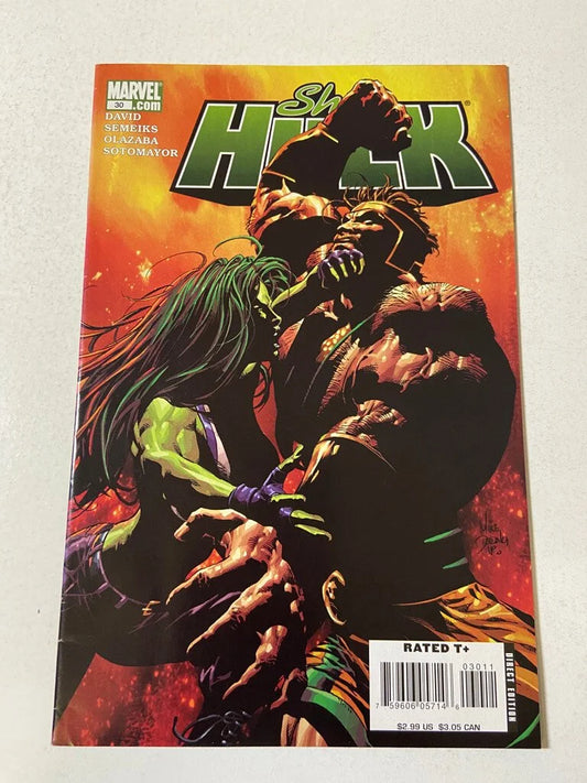 SHE-HULK 30 Vol 2 VF+ Mike Deodato Jr Cover