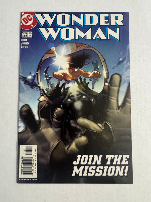 WONDER WOMAN #195 Vol 2 NM Adam Hughes Cover