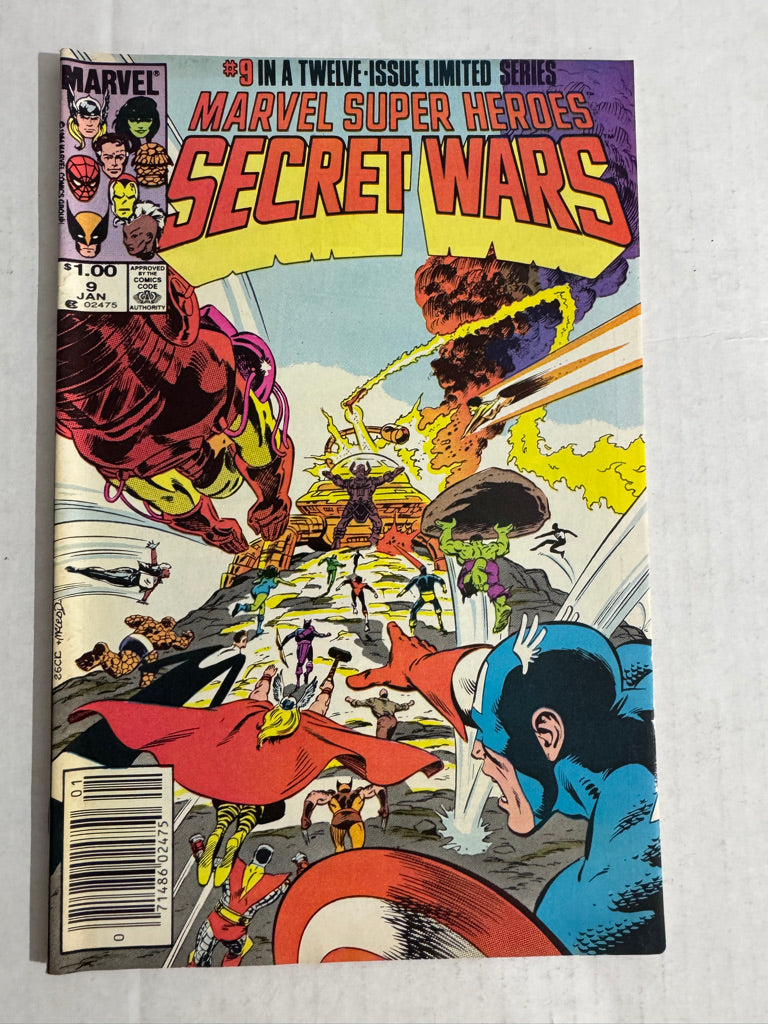 MARVEL SUPER HEROES SECRET WARS #9 VF- CANADIAN PRICE VARIANT