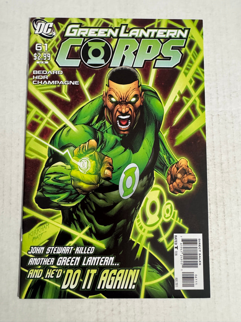 GREEN LANTERN CORPS #61 Vol 2 Tyler Kirkham Cover