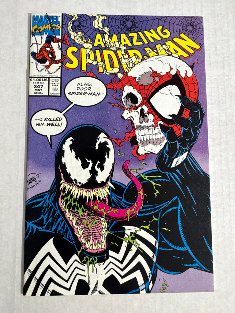 AMAZING SPIDER-MAN #347 NM Erik Larsen Cover 1ST APPEARANCE