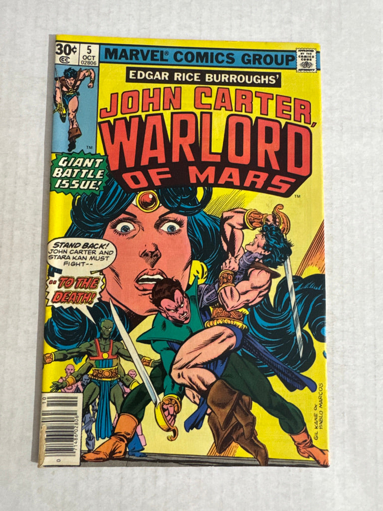 JOHN CARTER WARLORD OF MARS #5 VG-