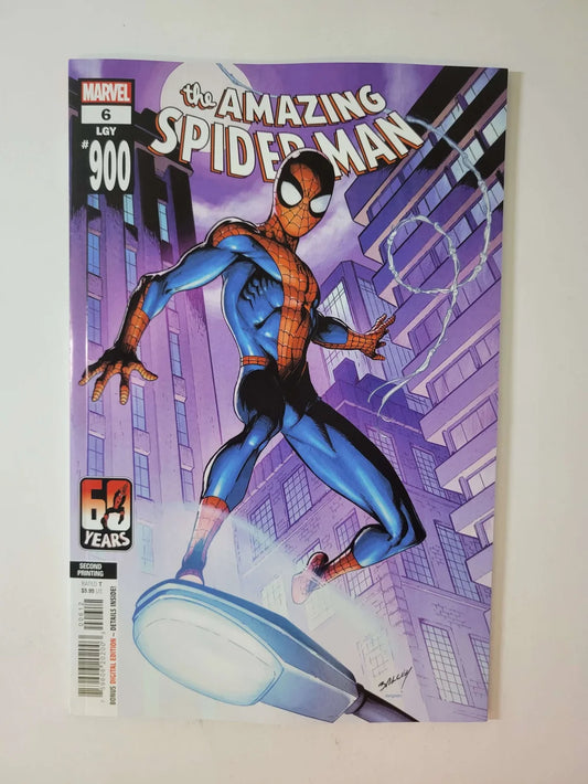 AMAZING SPIDER-MAN #6 Vol 6 NM 2nd Print Mark Bagley Variant