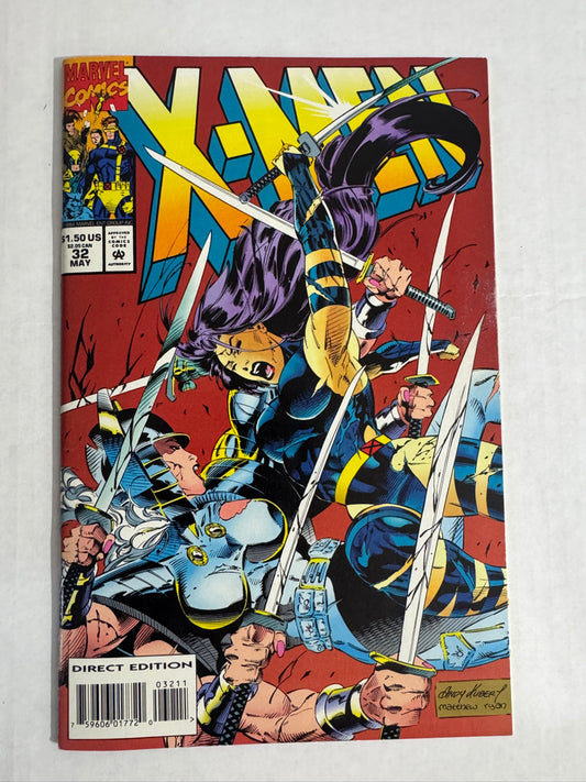 X-MEN #32 VF+ W/ Card Insert