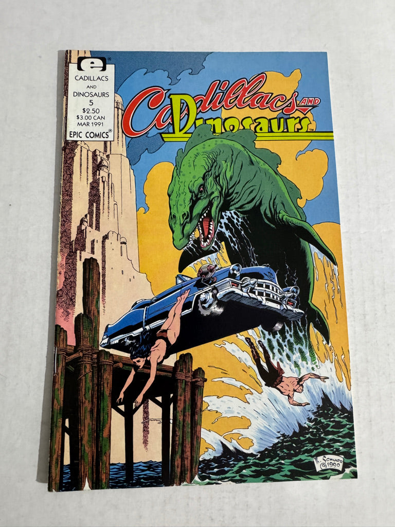 CADILLACS AND DINOSAURS #5 VF/NM Mark Schultz Cover