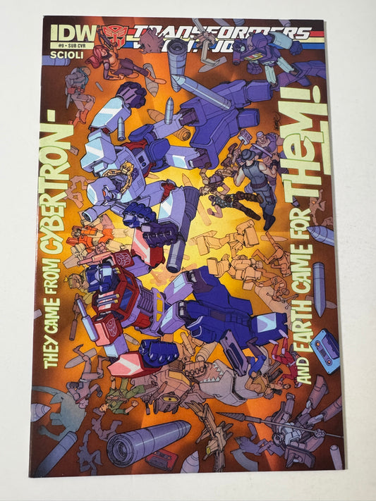 TRANSFORMERS VS GI JOE #9 NM SUB Variant