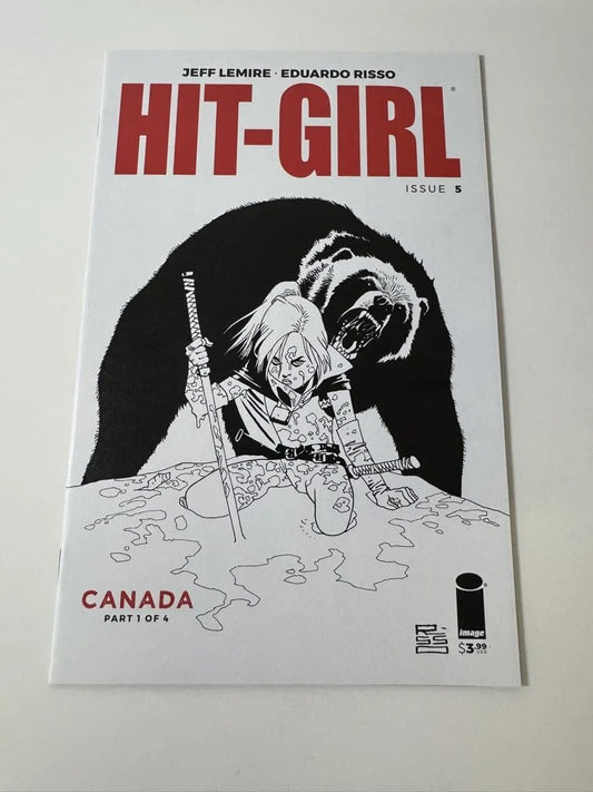 HIT-GIRL #5 Vol 2 NM B/W Eduardo Risso Variant