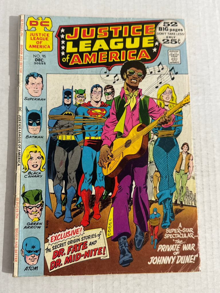 JUSTICE LEAGUE OF AMERICA #95 VG Neal Adams Cover