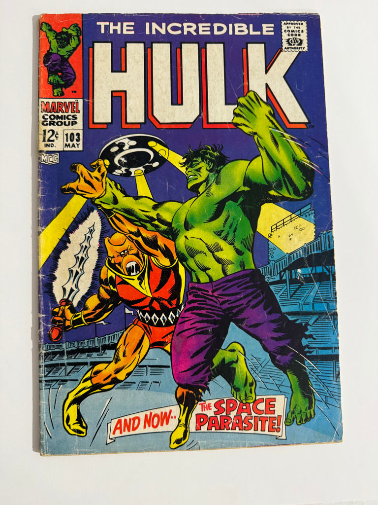 INCREDIBLE HULK #103 GD+ 1ST APPEARANCE