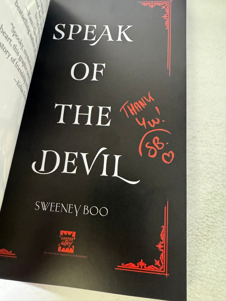 SPEAK OF THE DEVIL TPB  SIGNED by Sweeney Boo
