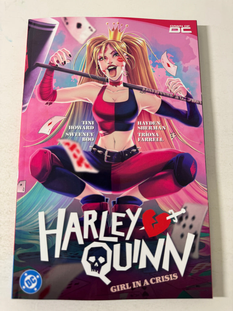 HARLEY QUINN Vol 1 Girl In Crisis TPB  SIGNED by Sweeney Boo