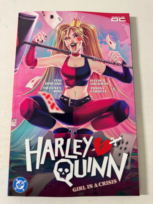 HARLEY QUINN Vol 1 Girl In Crisis TPB  SIGNED by Sweeney Boo