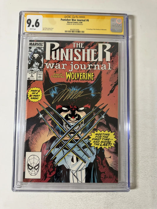 PUNISHER WAR JOURNAL #5 CGC SS 9.6 SIGNED by Jim Lee