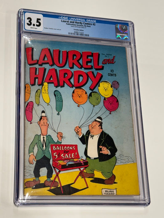 LAUREL AND HARDY COMICS #2 CGC 3.5 CANADIAN EDITION #1