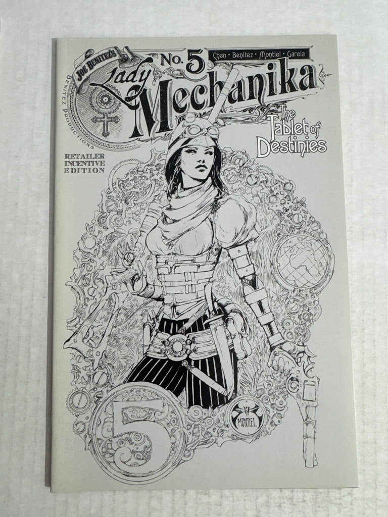 LADY MECHANIKA The Tablet of Destiny #5 NM- 1:10 Joe Benitez Variant