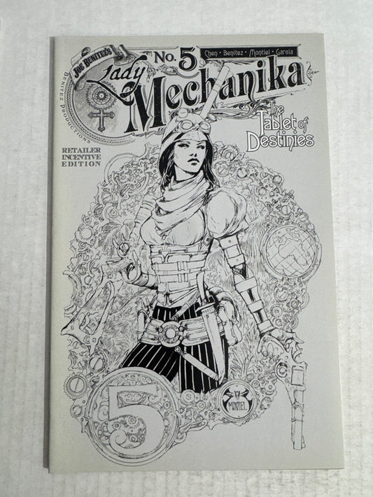 LADY MECHANIKA The Tablet of Destiny #5 NM- 1:10 Joe Benitez Variant