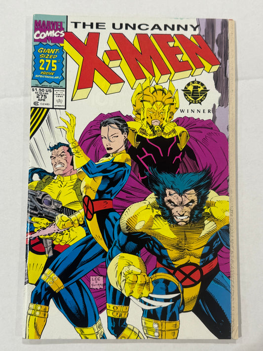 UNCANNY X-MEN #275 VF/NM Jim Lee  Cover NEWSSTAND