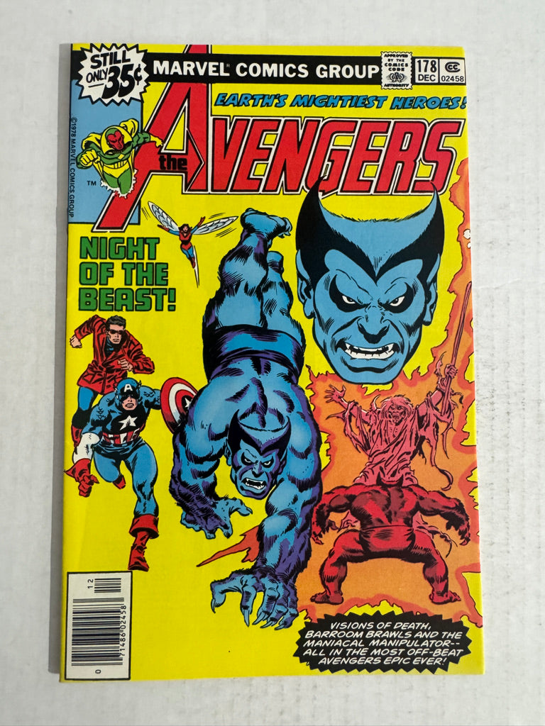 AVENGERS #178 VF/NM 1ST APPEARANCE