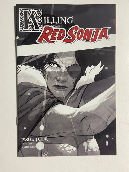 KILLING RED SONJA #4 NM- 1:10 B/W Christian Ward Variant