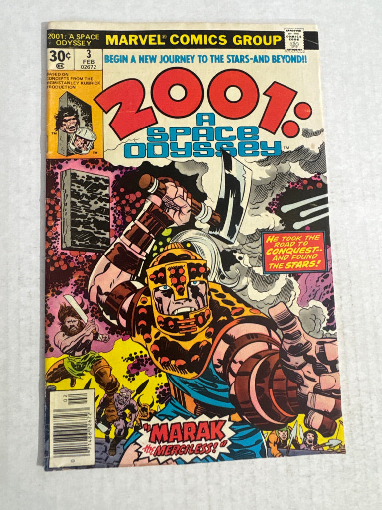 2001: A SPACE ODYSSEY #3 VG Jack Kirby Cover