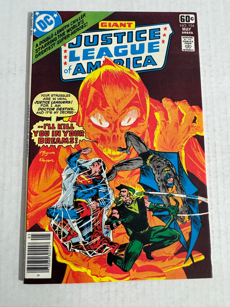 JUSTICE LEAGUE OF AMERICA #154 FN+ Mike Kaluta Cover
