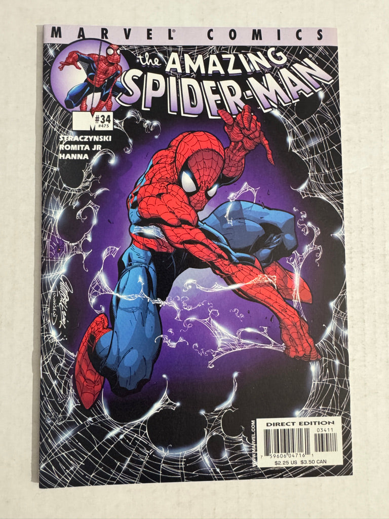 AMAZING SPIDER-MAN #34 Vol 2 NM J Scott Campbell Cover
