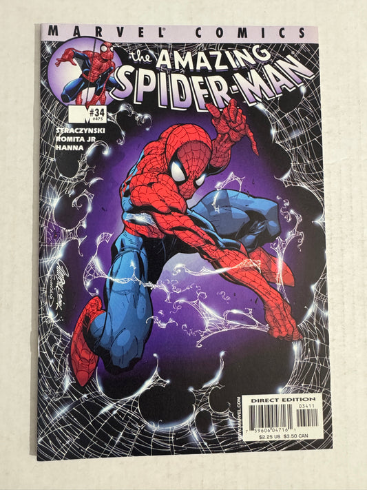 AMAZING SPIDER-MAN #34 Vol 2 NM J Scott Campbell Cover
