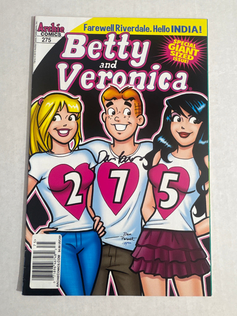 BETTY AND VERONICA #275 FN/VF NEWSSTAND SIGNED by Dan Parent