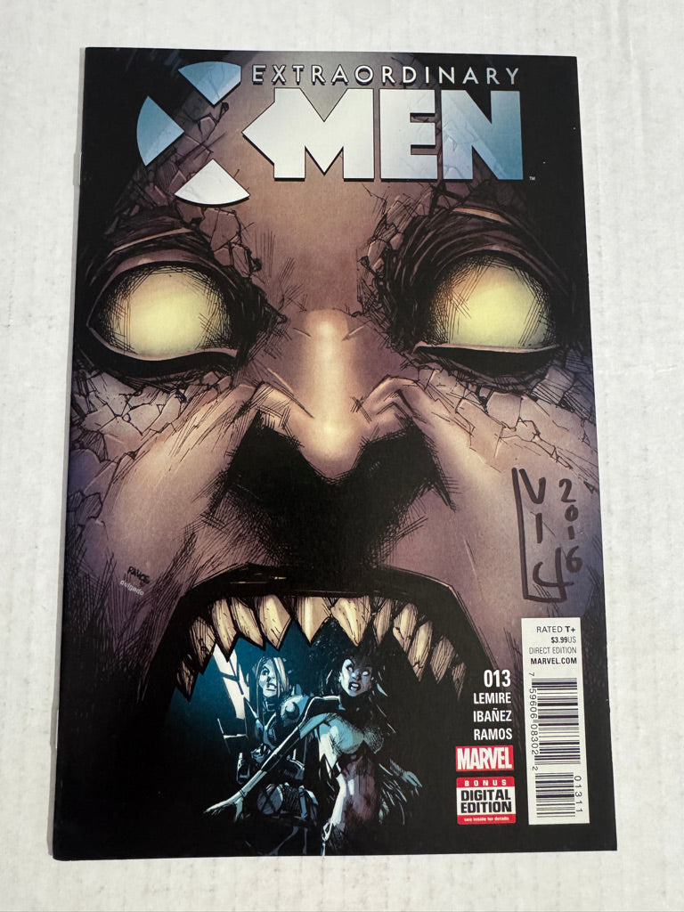 Extraordinary X-Men #13 VF Humberto Ramos SIGNED by Victor Ibanez