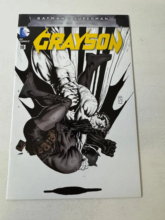 GRAYSON #18 NM- Stephan Platt Partial B/W Variant