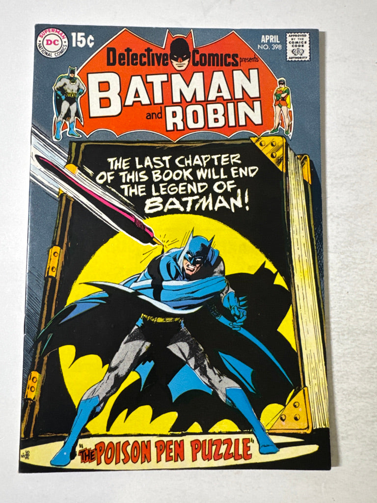 DETECTIVE COMICS #398 VF/NM Neal Adams Cover