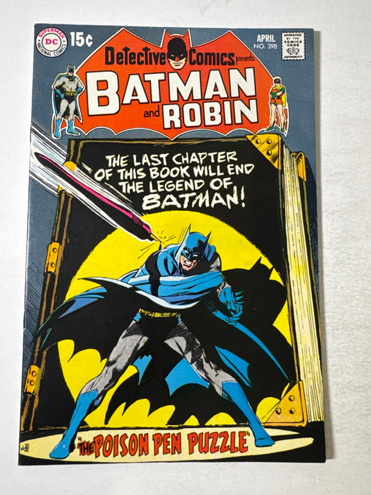 DETECTIVE COMICS #398 VF/NM Neal Adams Cover