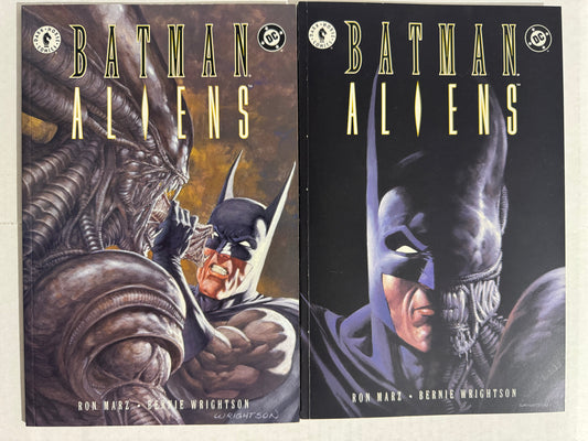 BATMAN ALIENS #1-2 Bernie Wrightson Cover SET