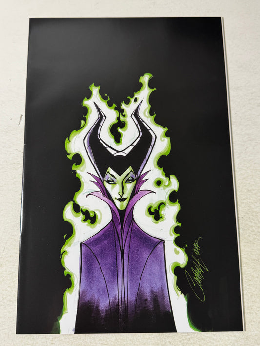 DISNEY VILLAINS : MALEFICENT #4 NM- 1:10 Virgin J Scott Campbell Variant