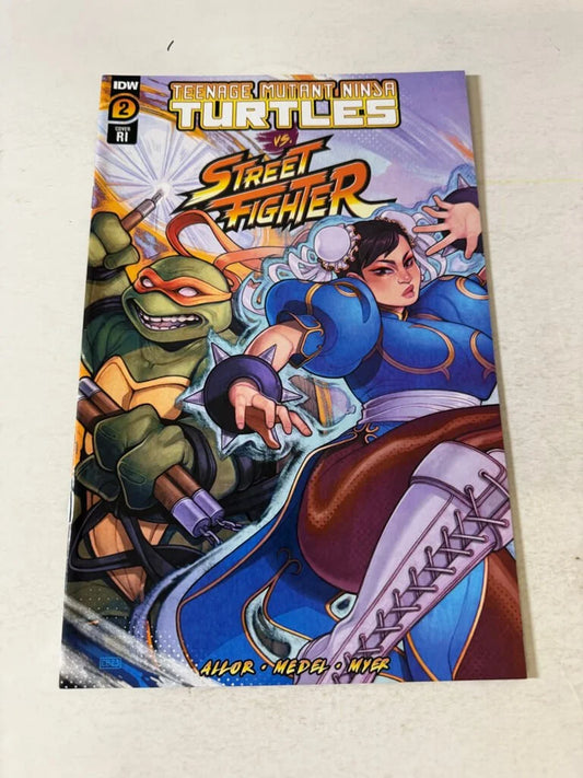 TEENAGE MUTANT NINJA TURTLES VS STREET FIGHTER #2 NM 1:50 Variant