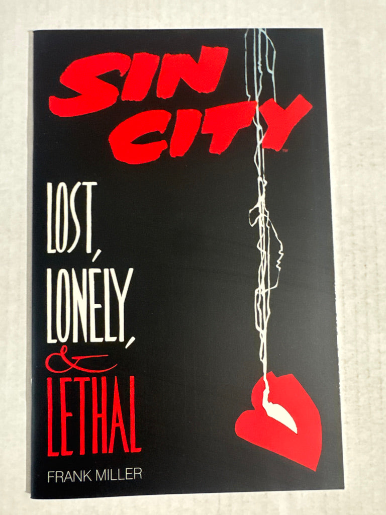SIN CITY LOST LONELY LETHAL NM Frank Miller Cover