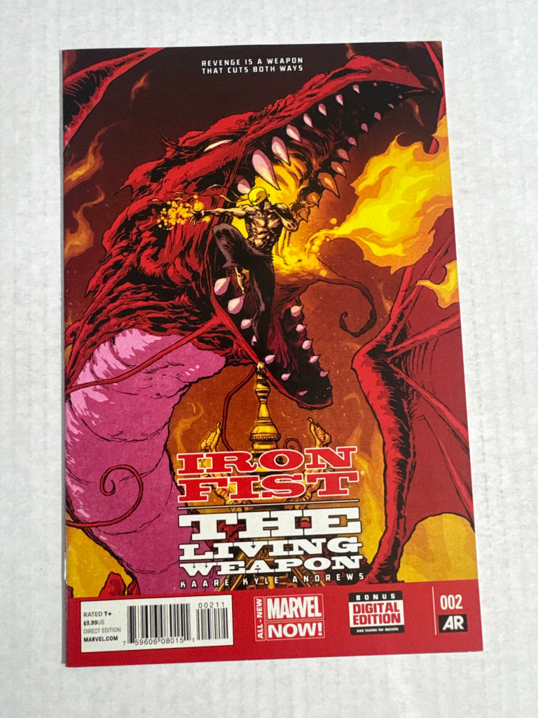 IRON FIST THE LIVING WEAPON #2 NM- Kaare Andrews Cover