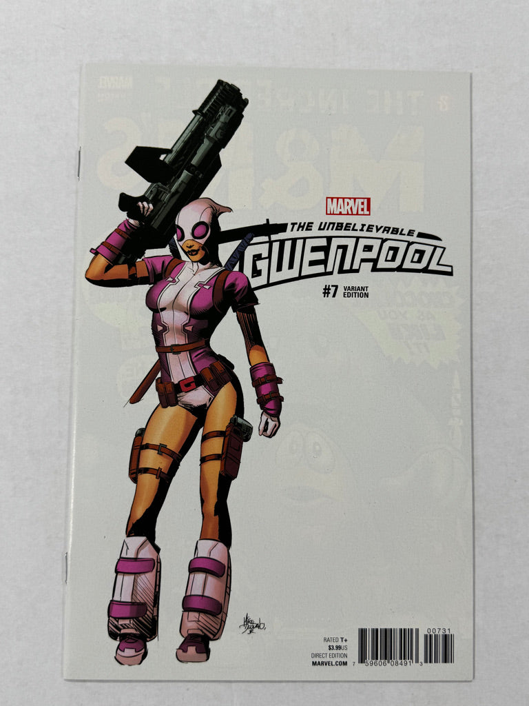 UNBELIEVABLE GWENPOOL #7 NM 1:10 Mike Deodato Jr Variant