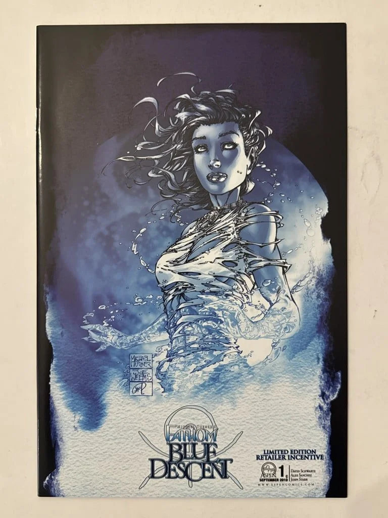 FATHOM Blue Descent #1 NM Michael Turner  Incentive Variant