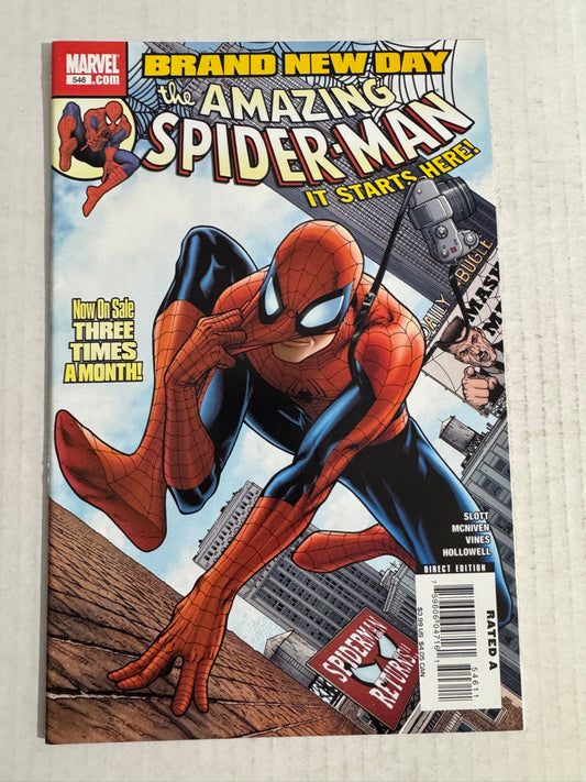 AMAZING SPIDER-MAN #546 NM- Steve McNiven Cover 1ST APPEARANCE