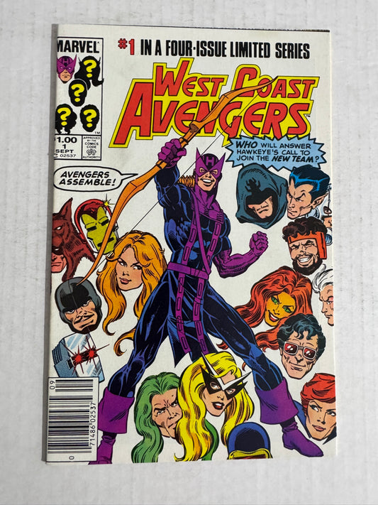WEST COAST AVENGERS #1 NM- CANADIAN PRICE VARIANT 1ST APPEARANCE