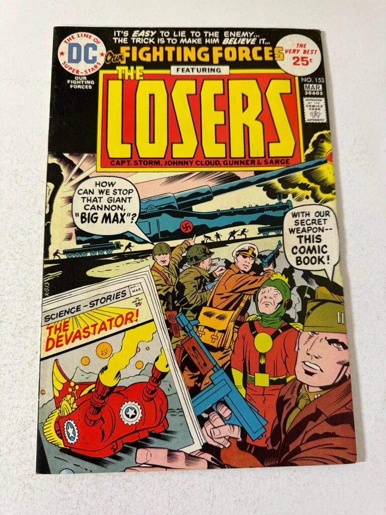 OUR FIGHTING FORCES #153 VF+ Jack Kirby Cover