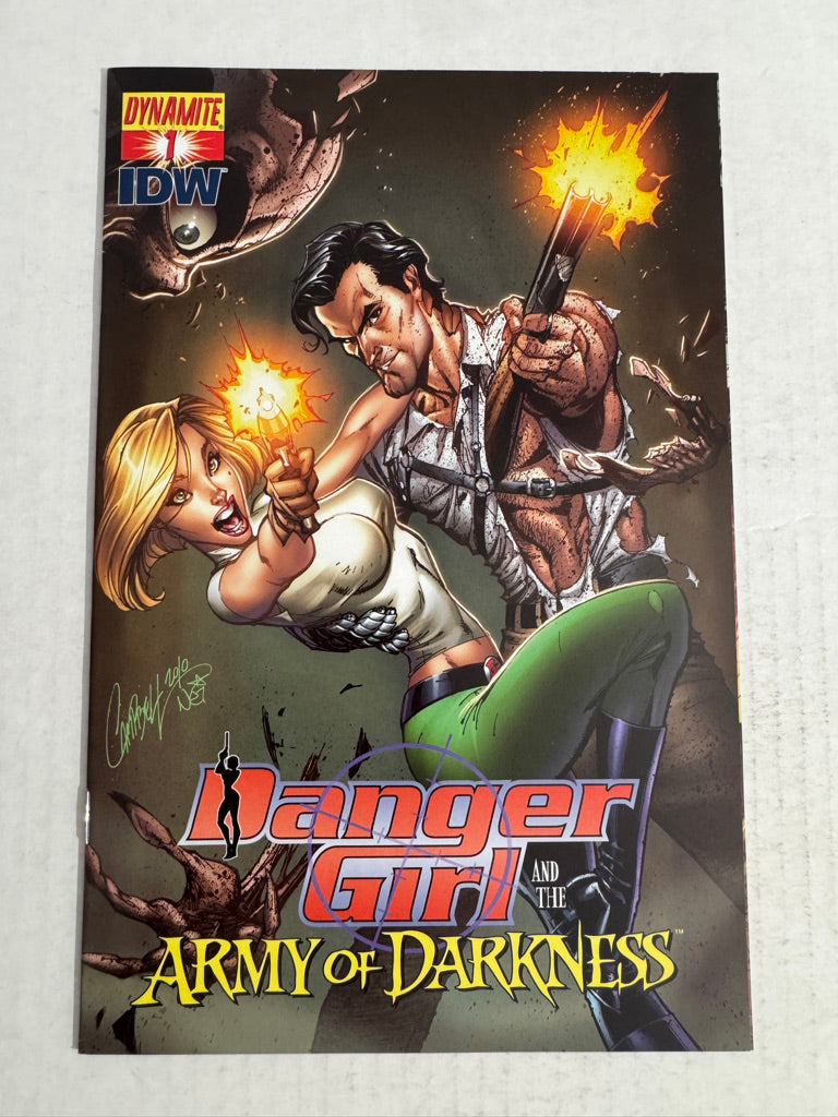 DANGER GIRL AND THE ARMY OF DARKNESS #1 NM- J Scott Campbell Cover