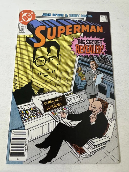 SUPERMAN #2 Vol 2 John Byrne Cover 1ST APPEARANCE CANADIAN PRICE VARIANT