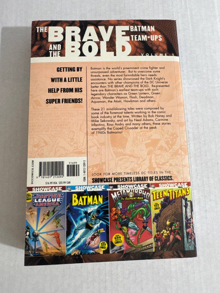 SHOWCASE PRESENTS THE BRAVE AND THE BOLD BATMAN TEAM-UPS Vol 1 TPB NM OOP