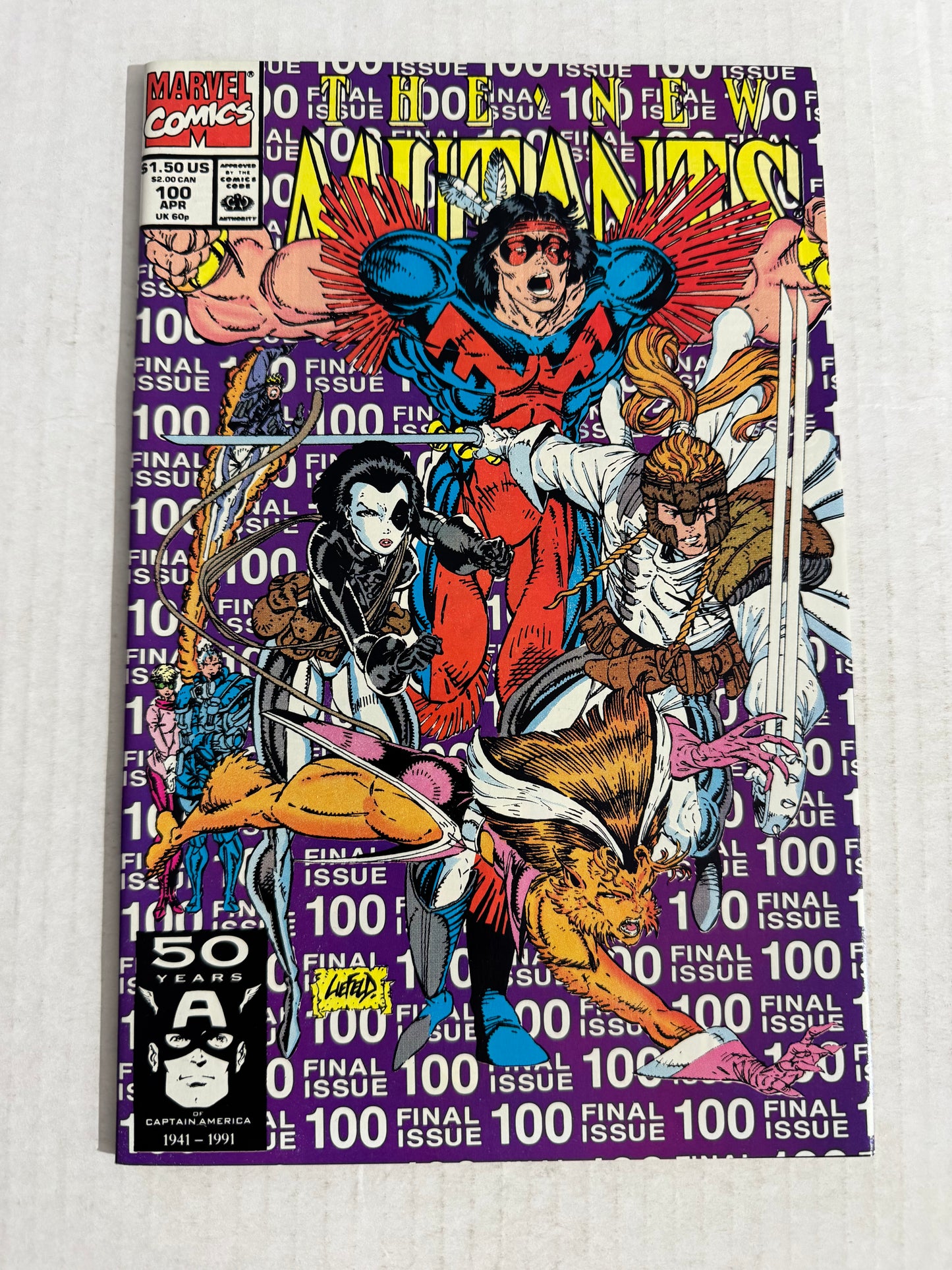 NEW MUTANTS #100 NM 1ST APPEARANCE SIGNE by Fabian Nicieza
