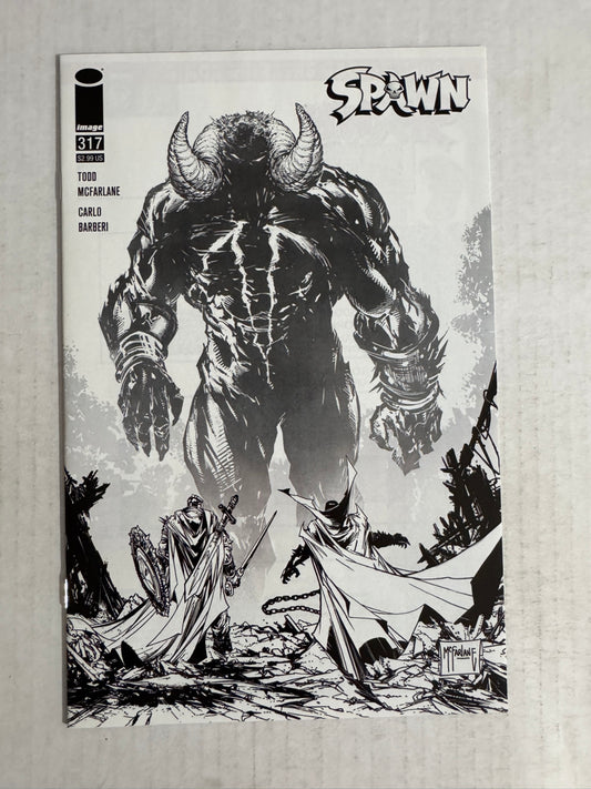 SPAWN #317 NM 1:5 Todd McFarlane B/W Variant
