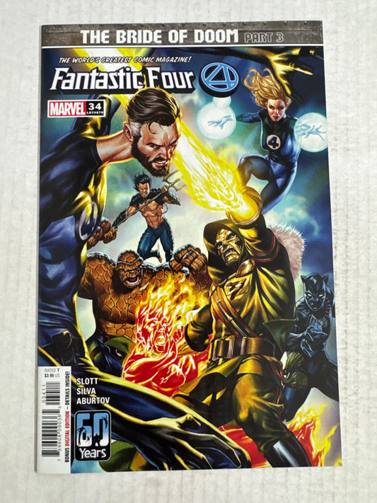 FANTASTIC FOUR #34 Vol 6 NM Mark Brooks Cover