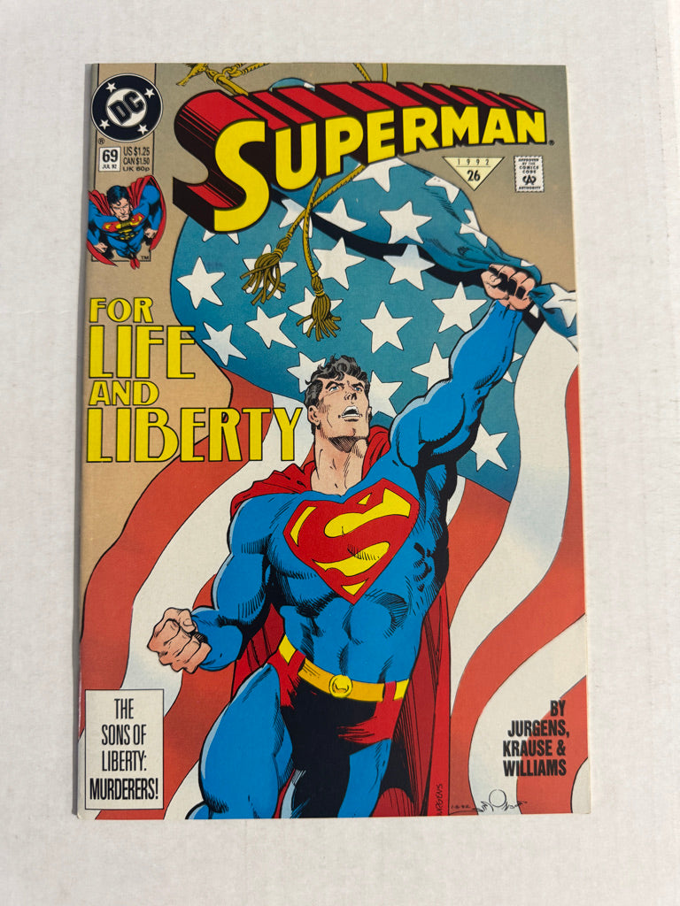 SUPERMAN #69 Vol 2 NM Jurgens & Simonson Cover